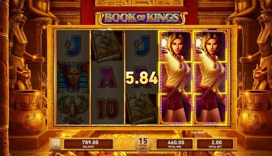 Book of Kings Playtech &mdash; Book-of con expanding symbol RTP 95,03% en Paf