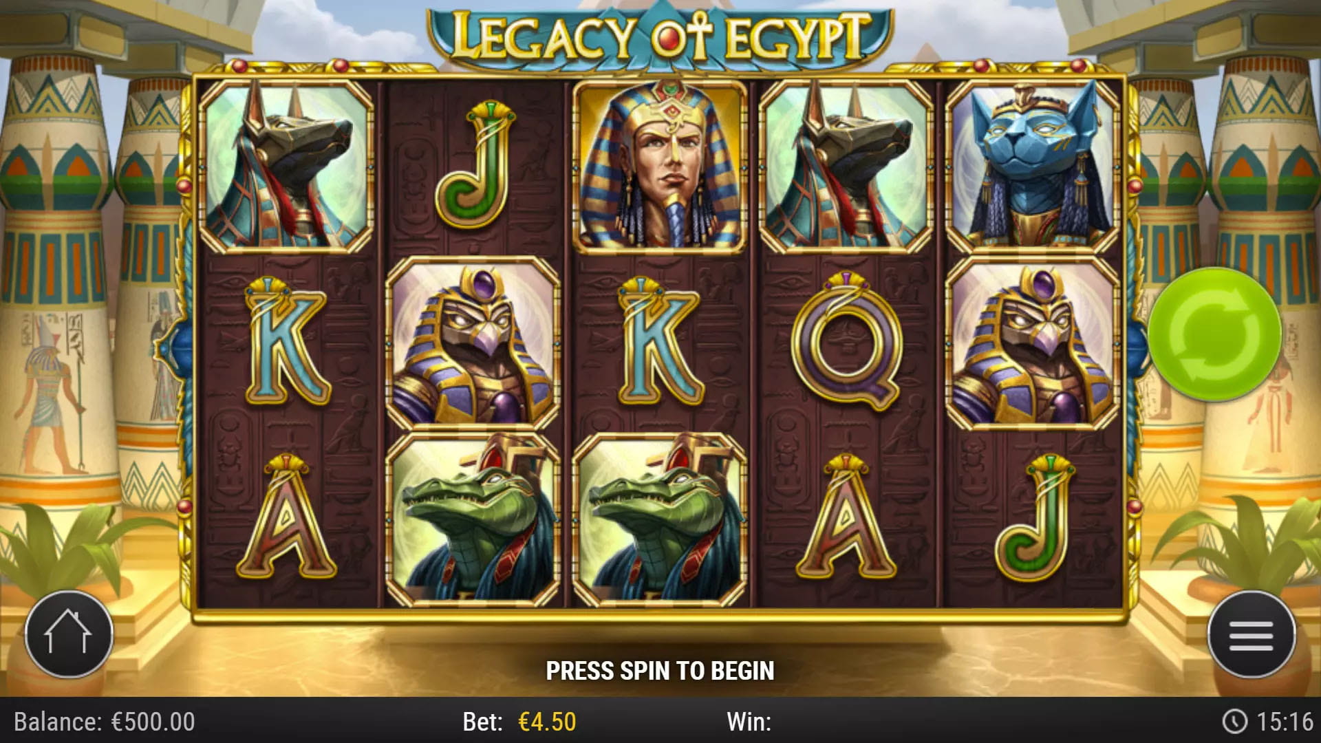 Legacy of Egypt Play'n GO &mdash; pool de 10 diosas expandibles y RTP 96,50% en Paf